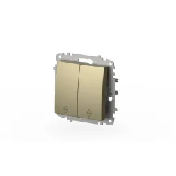 Переключатель двухклавишный ELBI Zena Vega 609-011400-211