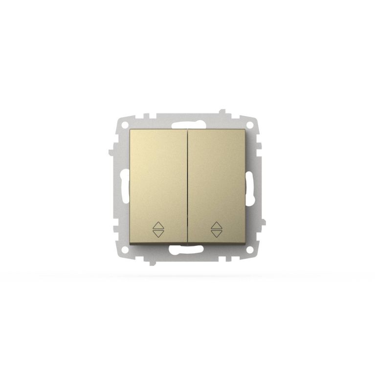 Переключатель двухклавишный ELBI Zena Vega 609-011400-211