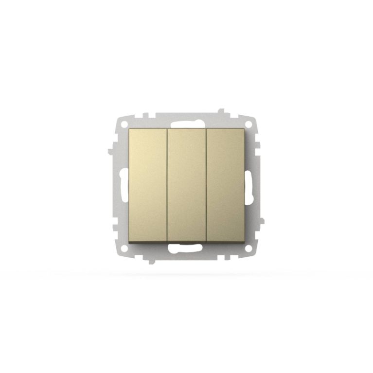 Выключатель трехклавишный ELBI Zena Vega 609-011400-254