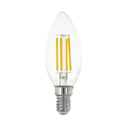 Лампа светодиодная Eglo E14 6W 2700К прозрачная 12541