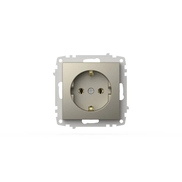 Розетка с заземлением ELBI Zena Vega 609-011400-217