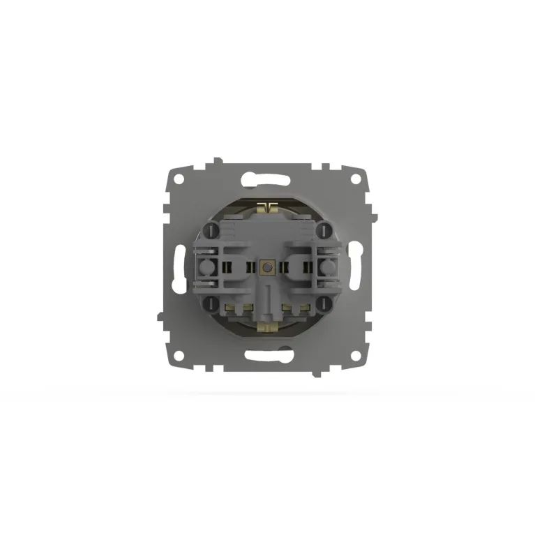 Розетка с крышкой и заземлением ELBI Zena Vega 609-011400-218