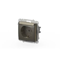 Розетка с крышкой, заземлением и защитой от детей ELBI Zena Vega 609-011400-219