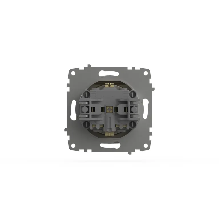 Розетка с крышкой, заземлением и защитой от детей ELBI Zena Vega 609-011400-219
