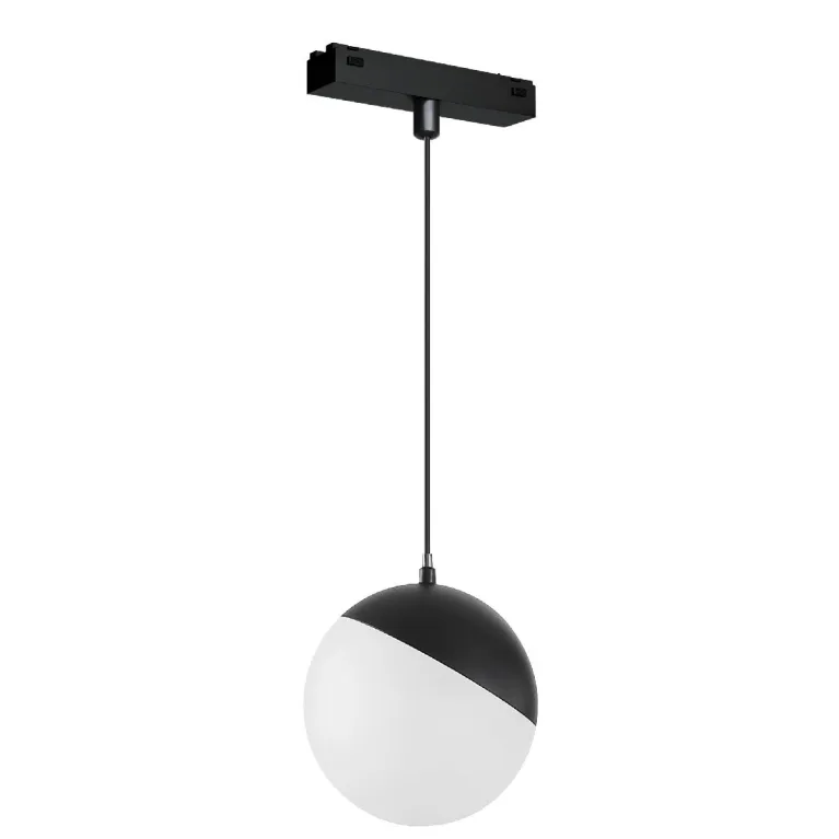 Трековый магнитный светильник Arlight MAG-VIBE-EMISFERO-HANG-R100-6W Day4000-MIX (BK, 130 deg, 48V, 