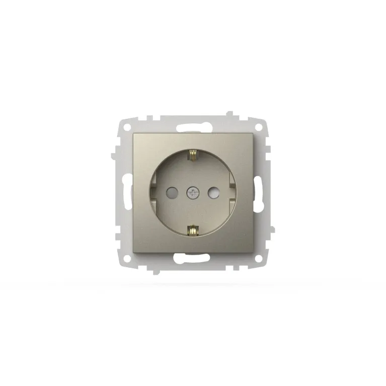 Розетка с заземлением и защитой от детей ELBI Zena Vega 609-011400-243