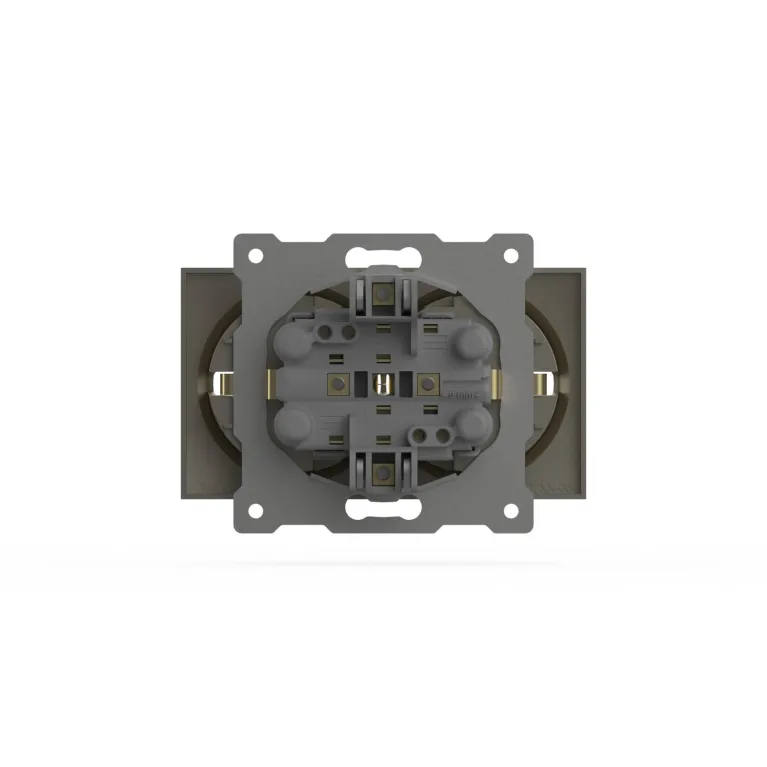 Розетка двухместная с заземлением ELBI Zena Vega 609-011400-907