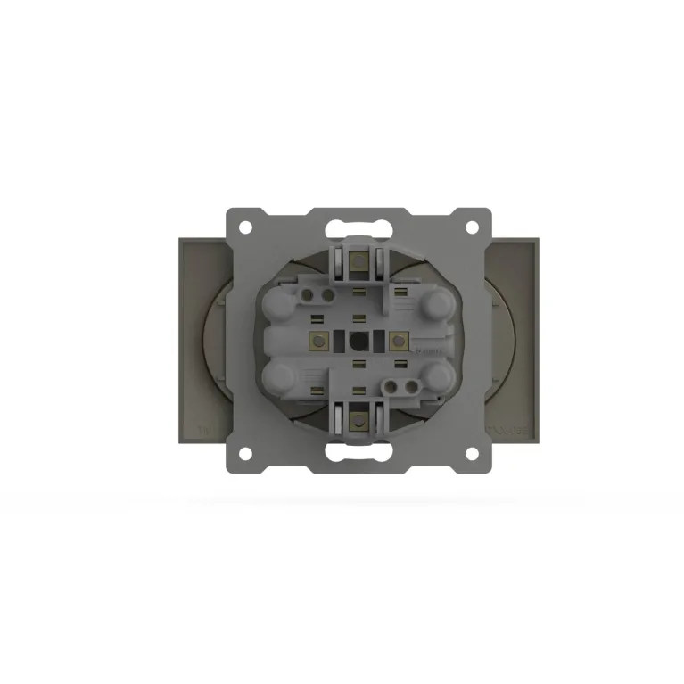 Розетка двухместная без заземления ELBI Zena Vega 609-011400-908