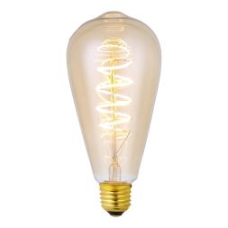 Лампа светодиодная диммируемая Kink Light E27 6W 2200K золотая 098646D,33