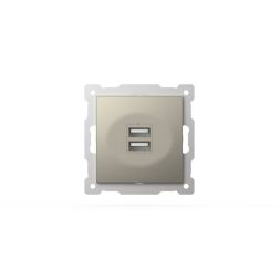 Розетка USB 5V 2,1A 2-я ELBI Zena Vega 609-011400-143