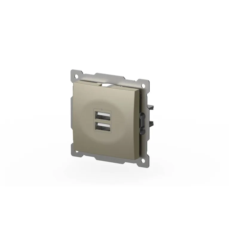 Розетка USB 5V 2,1A 2-я ELBI Zena Vega 609-011400-143