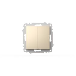 Выключатель двухклавишный ELBI Zena Vega 609-012500-202