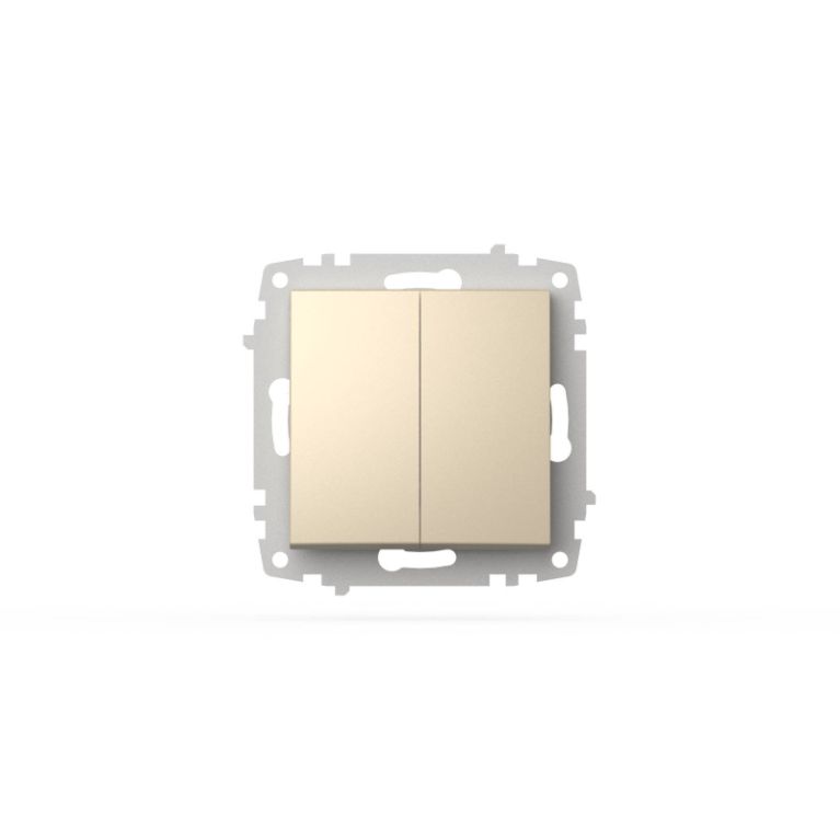 Выключатель двухклавишный ELBI Zena Vega 609-012500-202