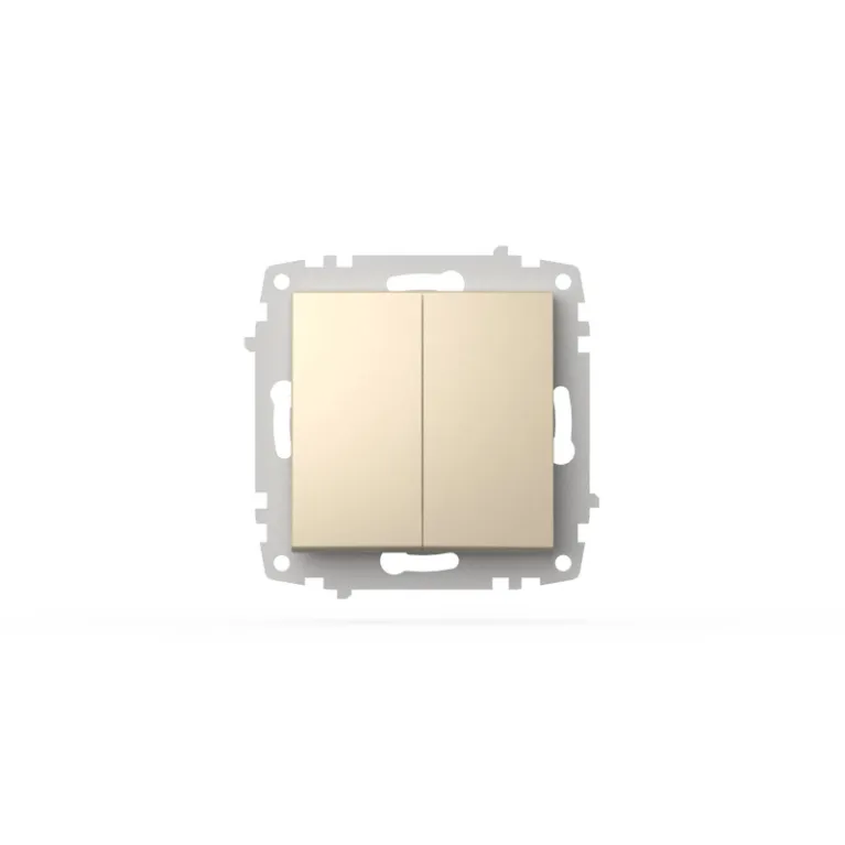 Выключатель двухклавишный ELBI Zena Vega 609-012500-202