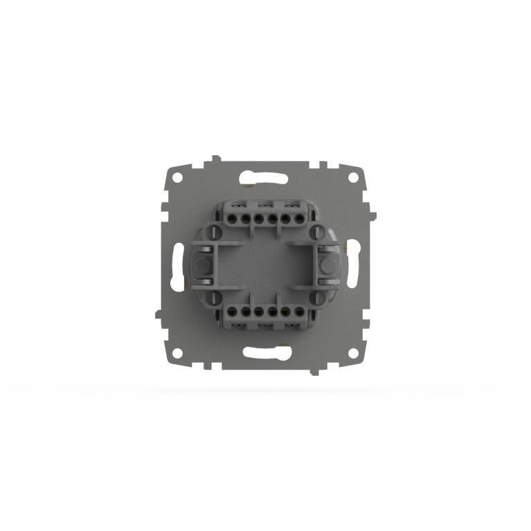Переключатель двухклавишный проходной ELBI Zena Vega 609-012500-211