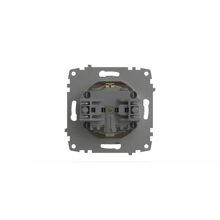 Розетка с крышкой и заземлением ELBI Zena Vega 609-012500-218