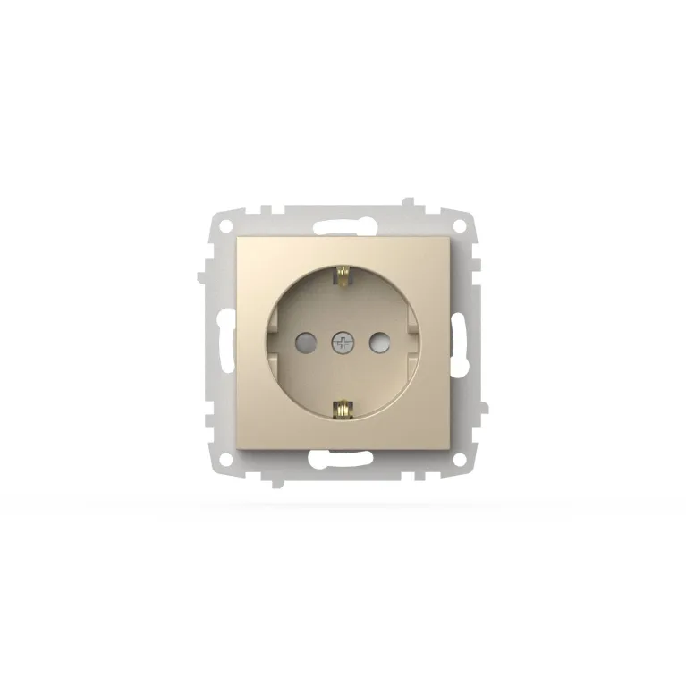 Розетка с заземлением и защитой от детей ELBI Zena Vega 609-012500-243