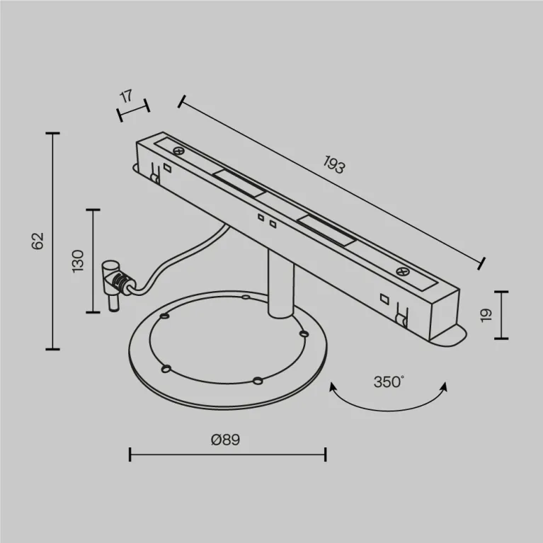 Коннектор для Яндекс Станции Мини Maytoni Exility TRA034CVC-B