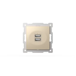 Розетка USB 5V 2,1A 2-я ELBI Zena Vega 609-012500-143