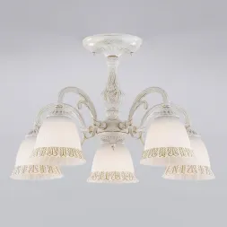 Потолочная люстра Eurosvet Campina 60107/5 белый с золотом