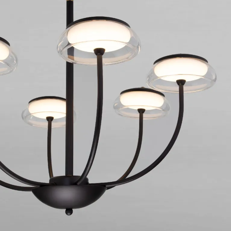 Люстра на штанге Eurosvet Fungo 50388 LED черный a068861