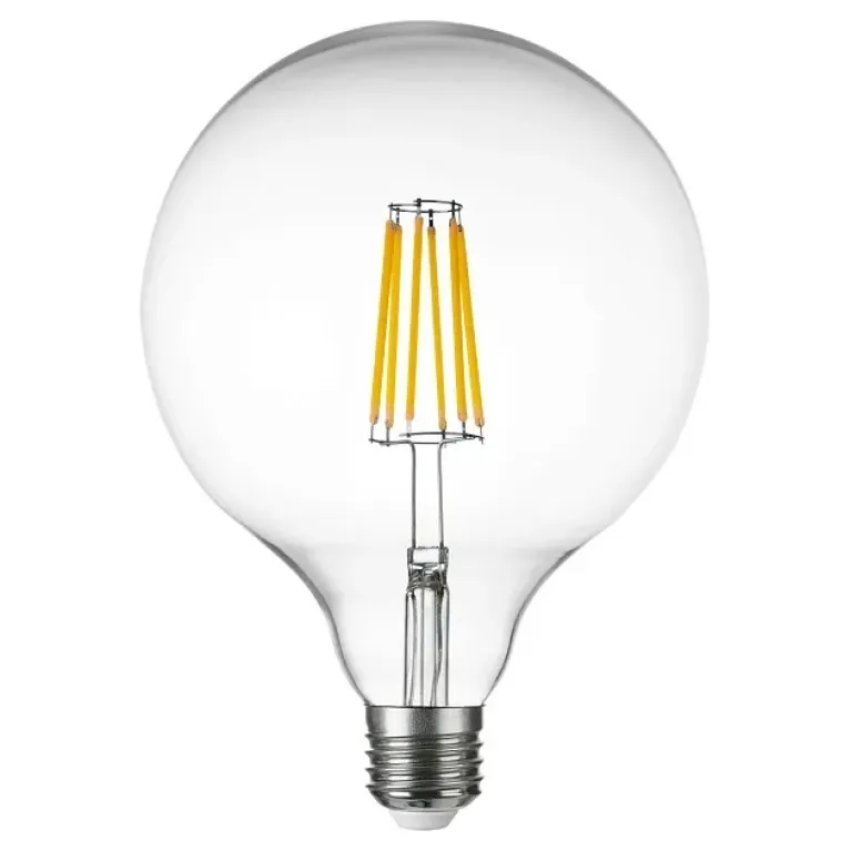 Лампа светодиодная филаментная Lightstar LED Filament E27 10W 3000K груша прозрачная 933202