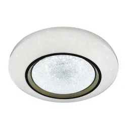 Потолочный светодиодный светильник Ambrella light Orbital Crystal Sand FS1233 WH/SD 48W D390