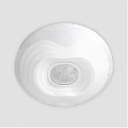 Потолочный светодиодный светильник Ambrella light Orbital Crystal Sand FS1234 WH 48W D390