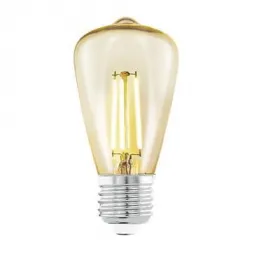 Лампа светодиодная филаментная Eglo E27 3,5W 2200К янтарь 11553