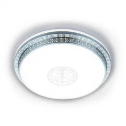 Потолочный светодиодный светильник Ambrella light Orbital Design F128 WH SL 72W D500