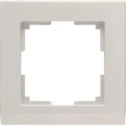 Рамка Stark на 1 пост слоновая кость WL04-Frame-01-ivory 4690389046506