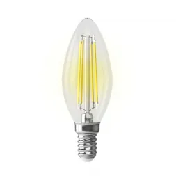 Лампа светодиодная Voltega E14 6,5W 4000K прозрачная VG10-C35E14cold9W-F 7135