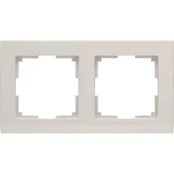 Рамка Stark на 2 поста слоновая кость WL04-Frame-02-ivory 4690389046513