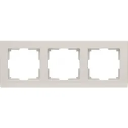 Рамка Stark на 3 поста слоновая кость WL04-Frame-03-ivory 4690389046520