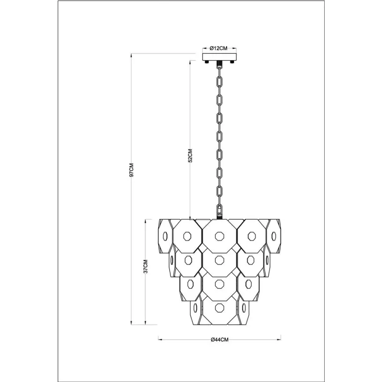 Подвесная люстра Arte Lamp Lambrusco A4069LM-7AB