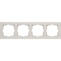 Рамка Stark на 4 поста слоновая кость WL04-Frame-04-ivory 4690389046537