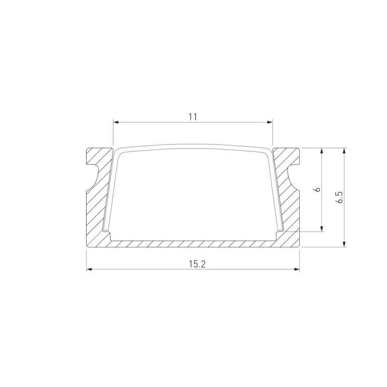 Накладной алюминиевый профиль для светодиодной ленты Elektrostandard LL-2-ALP006 4690389170430