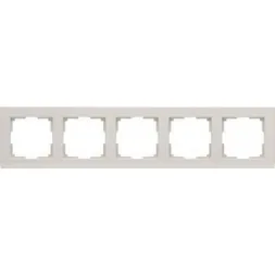 Рамка Stark на 5 постов слоновая кость WL04-Frame-05-ivory 4690389059360