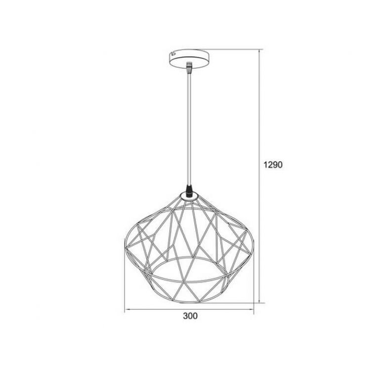 Подвесной светильник Zumaline Atom HP1799-30-BL