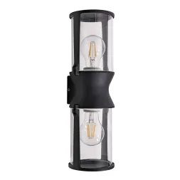 Уличный настенный светильник Arte Lamp Minchir A8306AL-2BK