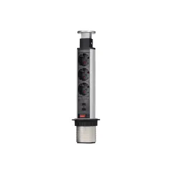 Блок розеток 105S (3 секции и 2 USB) Mebax 00-00001166