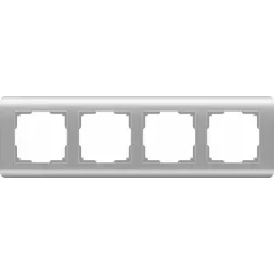 Рамка Stream на 4 поста серебряный WL12-Frame-04 4690389076398