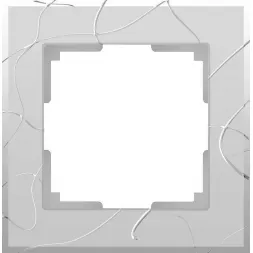 Рамка Vitel на 1 пост серебряный WL06-Frame-01 4690389054310