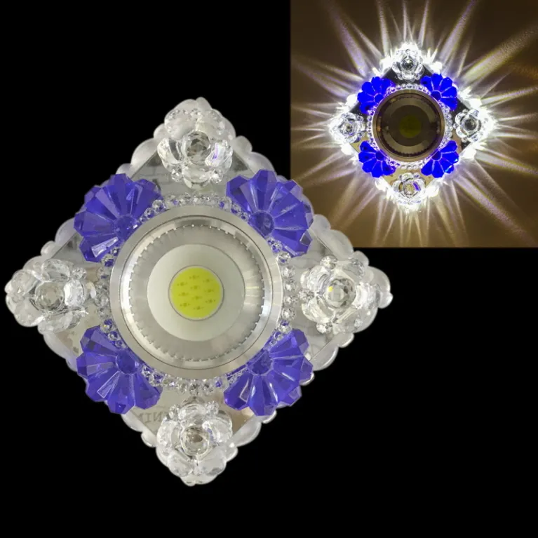 Встраиваемый светильник Reluce 42249-9.0-001PL MR16+LED3W CL/BL