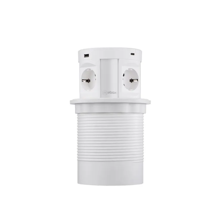 Блок розеток 107J (4 секции, 2 USB А + 2 USB С) Mebax 00-00001171