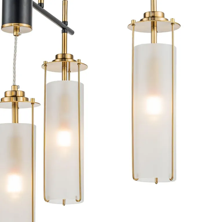 Подвесная люстра Indigo Torcia 11038/5P Brass V000419