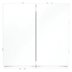 Проходной переключатель двухклавишный с подсветкой Voltum S70 VLS020402