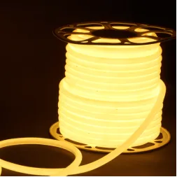 Светодиодный Светодиодные ленты Elektrostandard 220V 9,6W 144Led 2835 IP67 круглый теплый белый, 50 