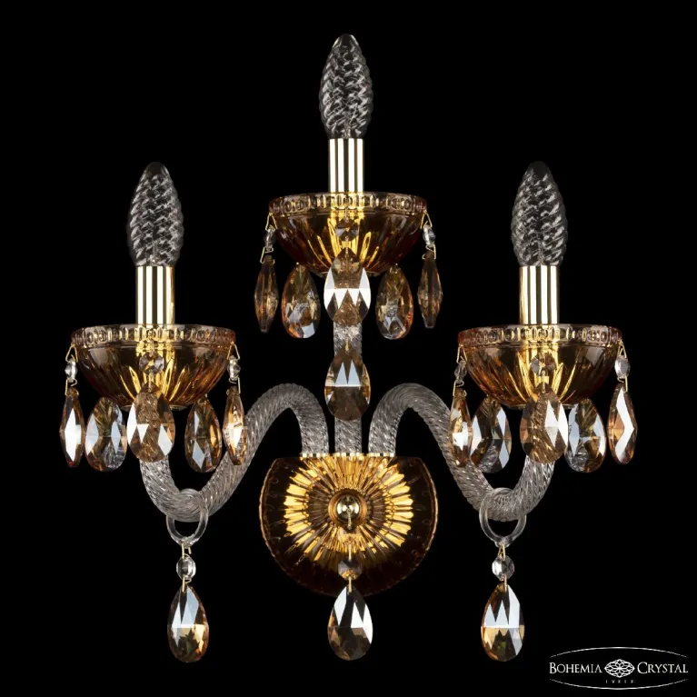 Бра Bohemia Ivele 5417B/2+1/165 G Amber/M-1G K721