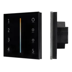 Панель Arlight Sens Smart-P43-Mix Black (230V, 4 зоны, 2.4G) 028137